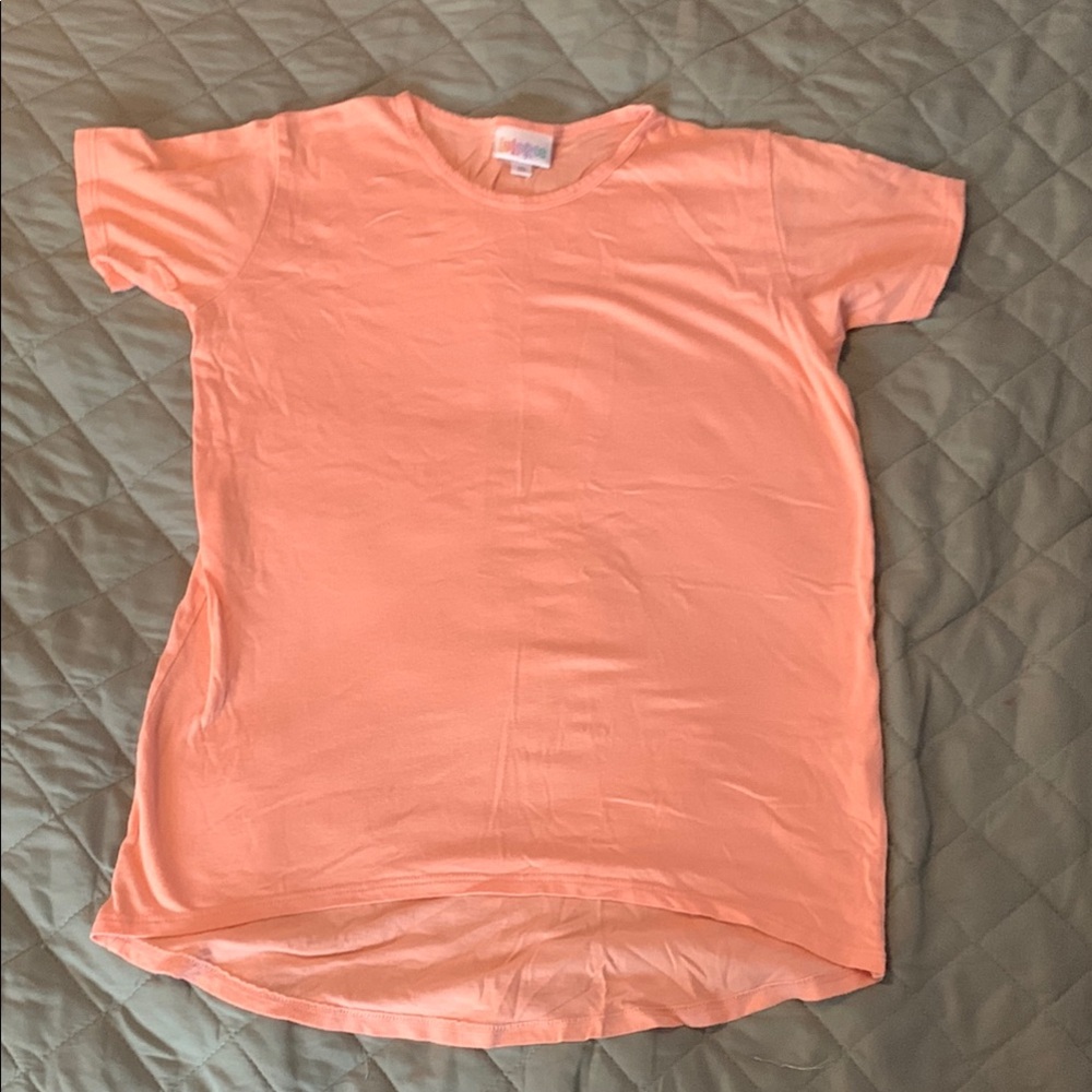LuLaRoe Orange Short Sleeve Tee Classic Fit